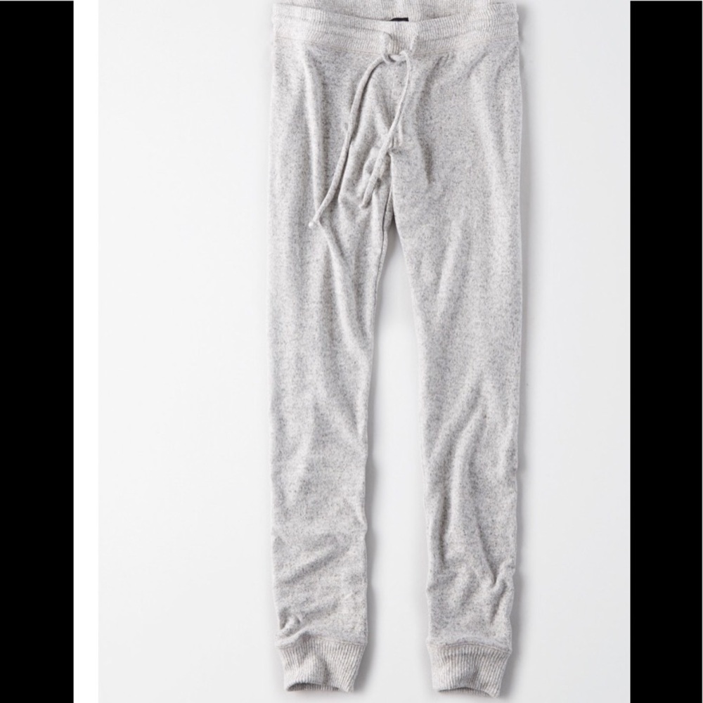 AE sweater plush leggings medium gray NWT
